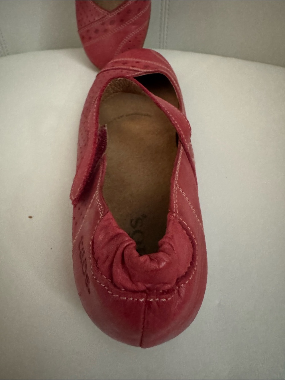 Taos Footwear Red Mary Jane Flats with Strap - Picture 5 of 5